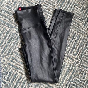 Perfect condition Spanx faux leather leggings.